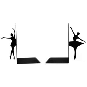 Ballerina-Design Buchstütze aus Metallkunst – eleganter Akzent für Tanzstudios