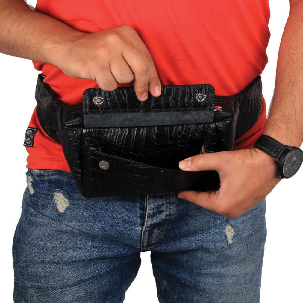 Echtleder Bauchtasche mit verstellbarem Gürtel – Stilvolles Accessoire für den täglichen Gebrauch