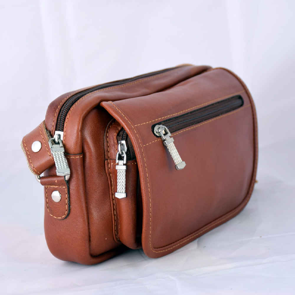Echtleder Bauchtasche mit verstellbarem Gürtel – Alltagsgebrauch für Männer