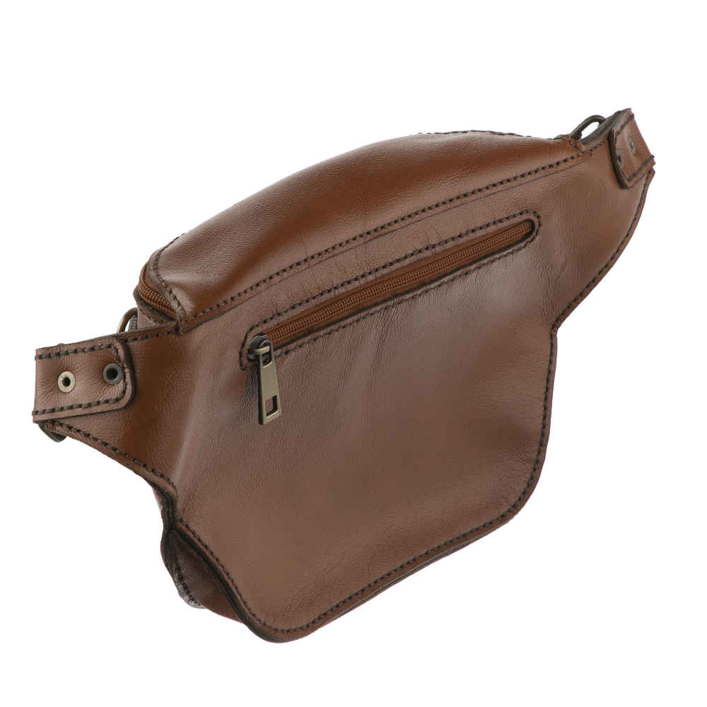 Echtleder Bauchtasche mit verstellbarem Gürtel – Modisches Statement für Männer