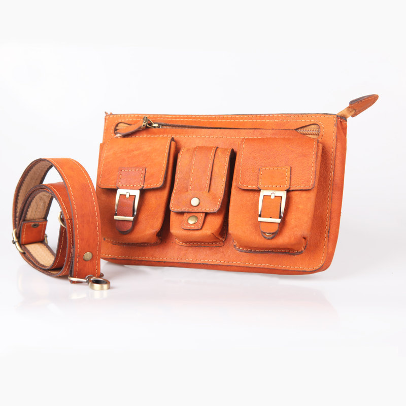 Echtleder Gürteltasche mit verstellbarem Gürtel für Männer – Perfekt für Reisen & Outdoor