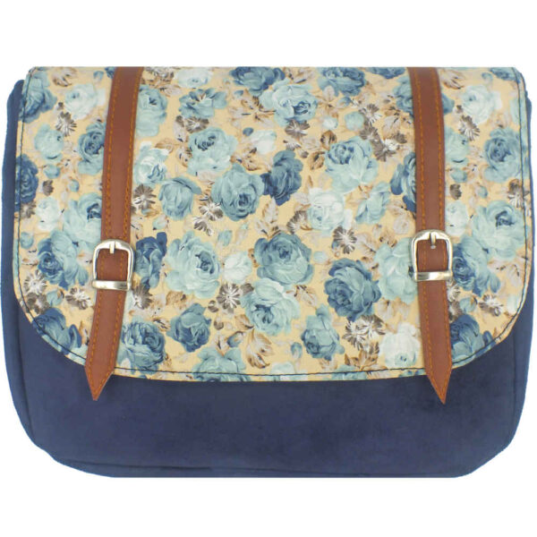 Bohemian Crossbody-Umhängetasche mit Blumenmuster Behesht