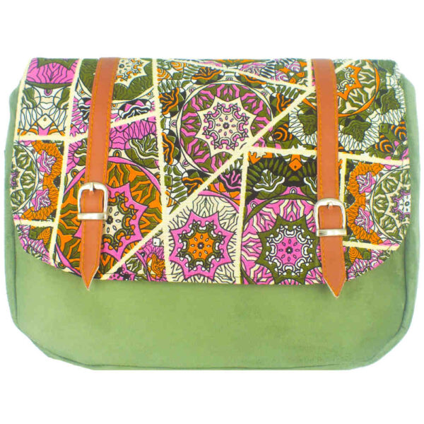 Bohemian Crossbody-Umhängetasche mit Blumenmuster Elaheh