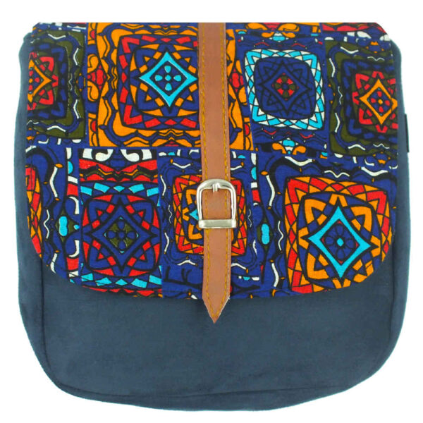 Boho-Crossbody-Tasche mit künstlerischem Eslimi-Muster