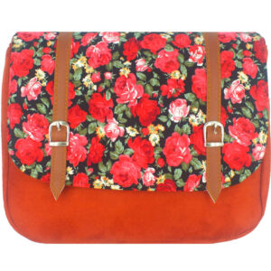 Bohemian Crossbody-Umhängetasche mit Blumenmuster