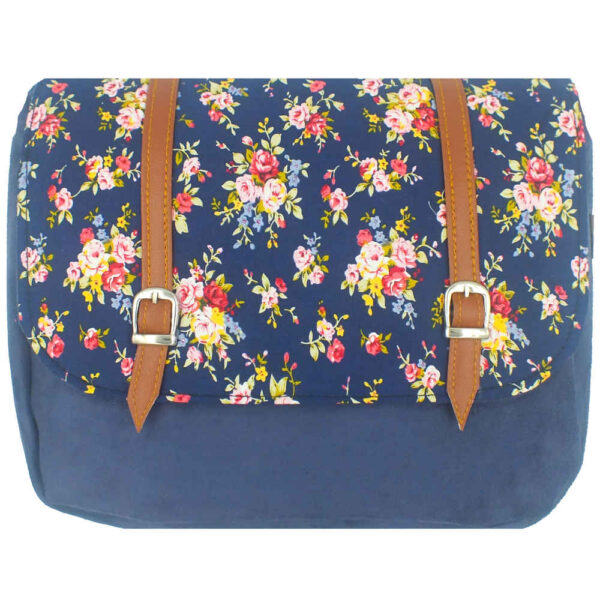 Bohemian Crossbody-Umhängetasche mit Blumenmuster