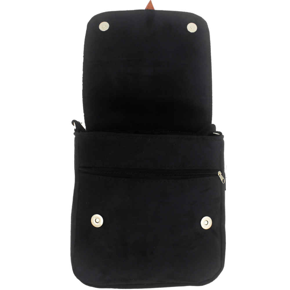 Bohemian Crossbody-Umhängetasche mit Blumenmuster Garten