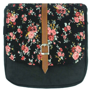 Bohemian Crossbody-Umhängetasche mit Blumenmuster Garten