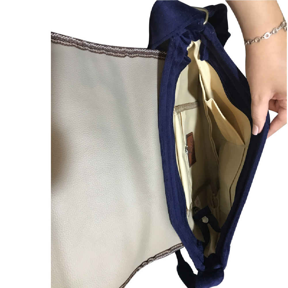 Boho-Crossbody-Tasche mit persisch inspiriertem Muster Naghsh