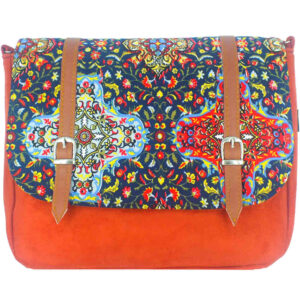 Bohemian Crossbody-Umhängetasche mit persisch inspiriertem Muster Sonati