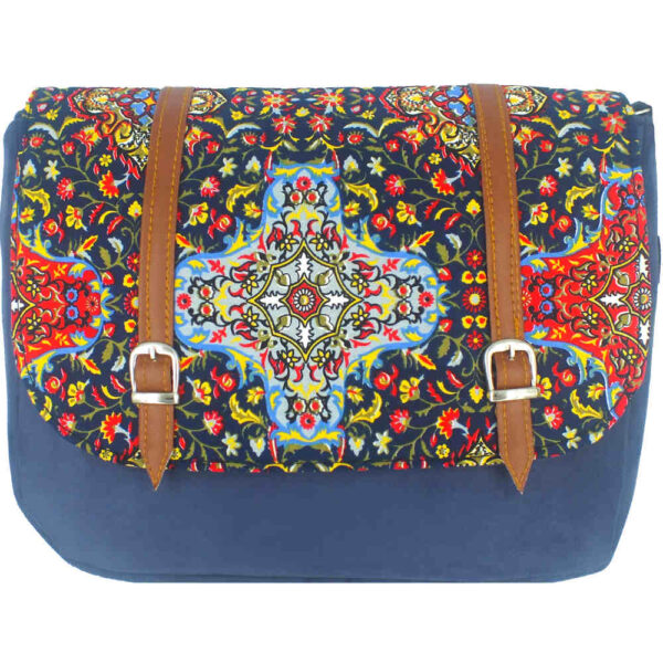 Bohemian Crossbody-Umhängetasche mit persisch inspiriertem Muster Sormeh