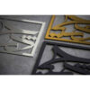 Persischer Zement-Aschenbecher – Modernes Quadrat-Design Hich-Kalligrafie