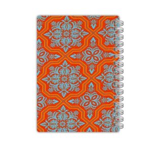 Persisches Notizbuch – Narenji Design, Florales Kunst Schreibnotizbuch