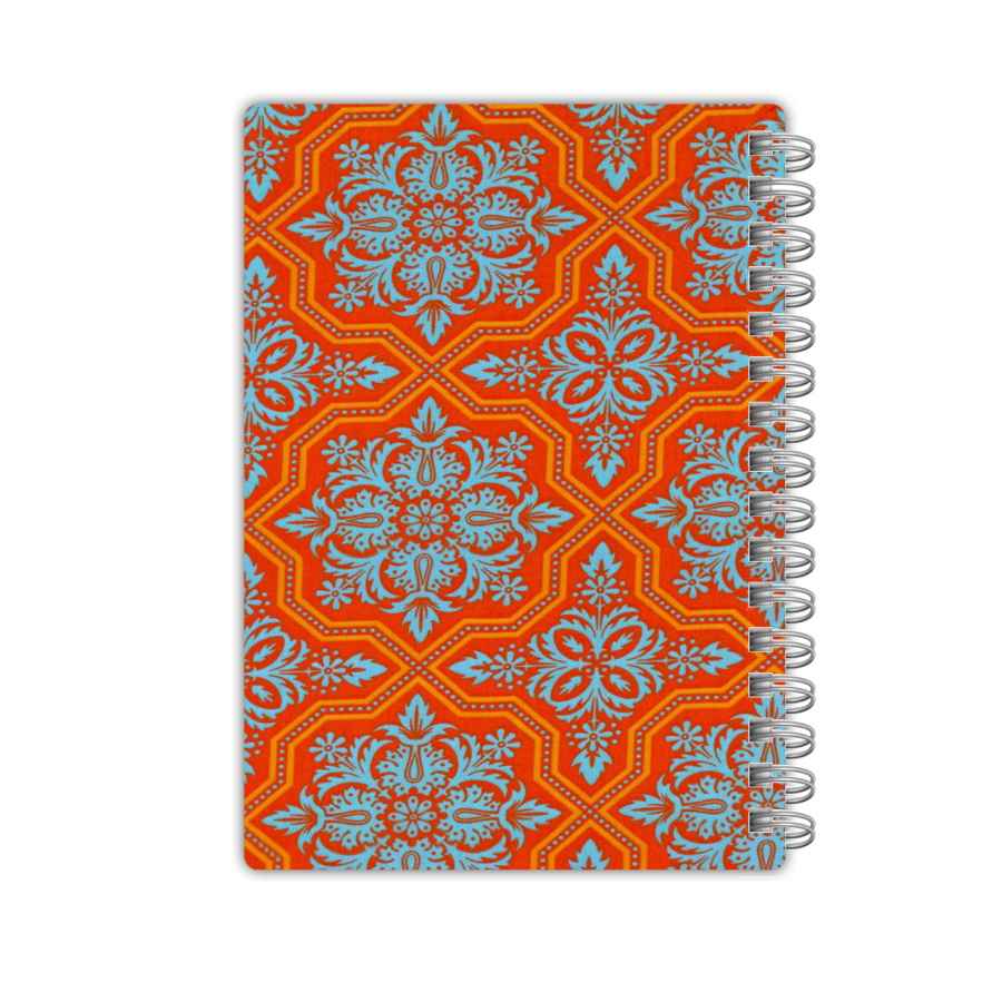 Persisches Notizbuch – Narenji Design, Florales Kunst Schreibnotizbuch