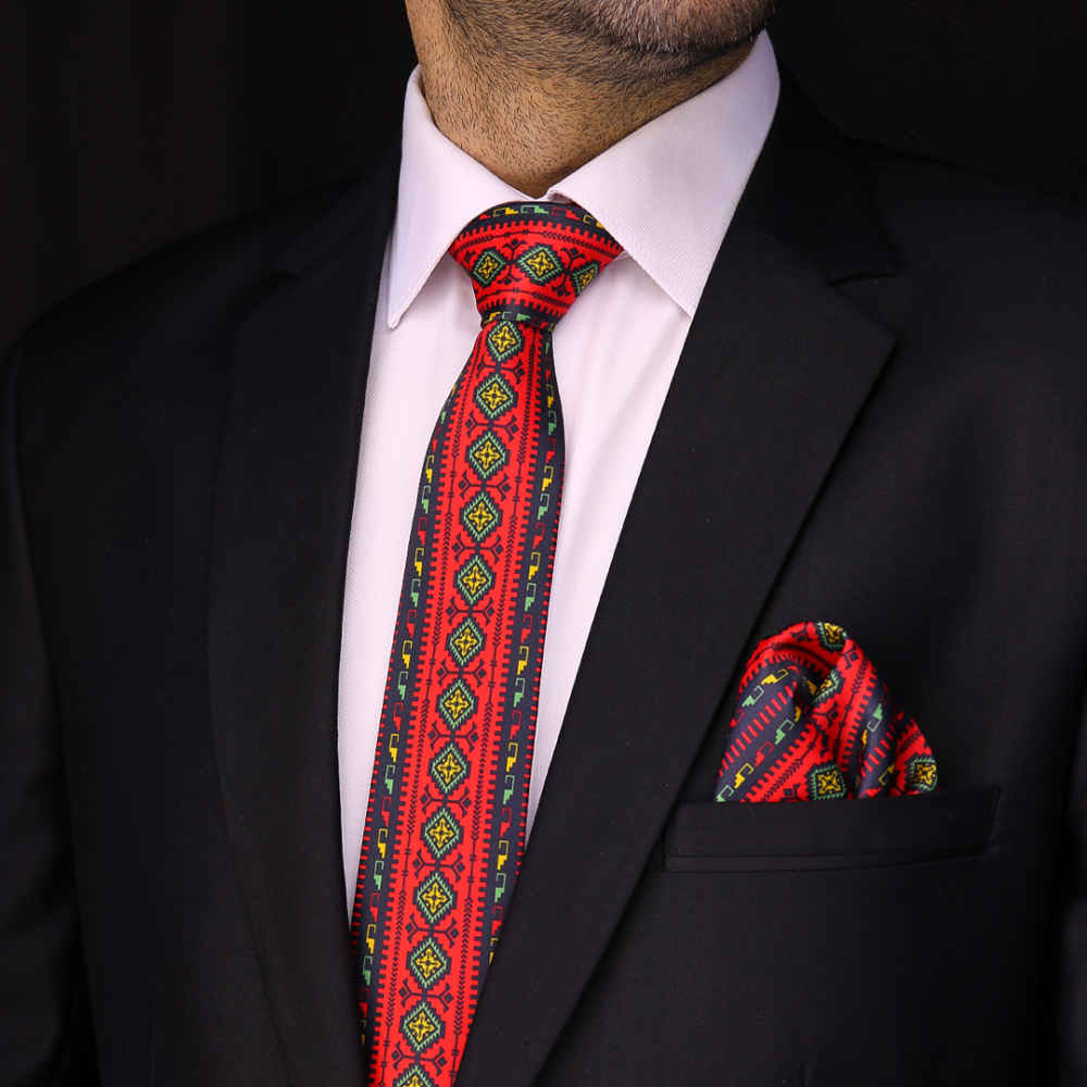Herrenkrawatte – Persisch inspiriert mit künstlerischer Eleganz Kaleidoskop Peyman