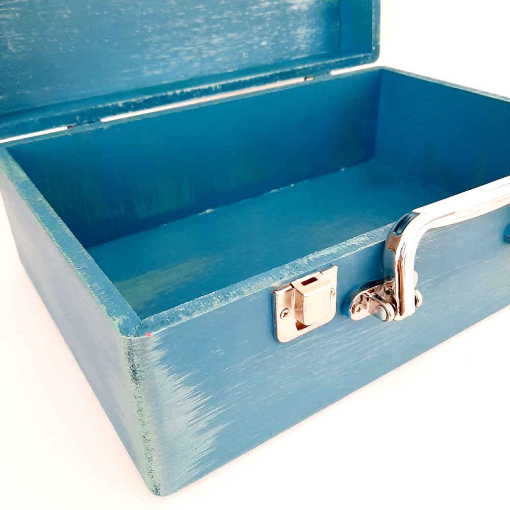 Holzbox zum Verschenken mit persisch inspiriertem Muster