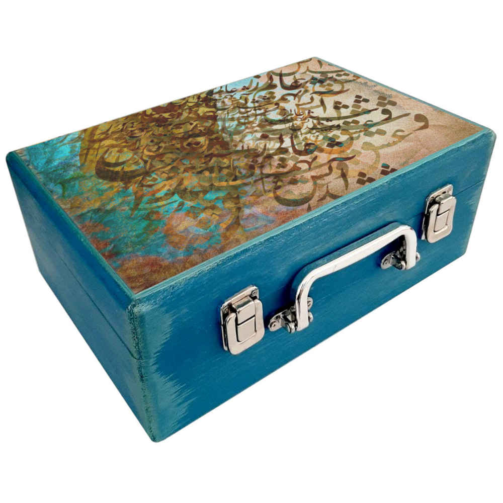 Holzbox zum Verschenken mit persisch inspiriertem Muster Zina
