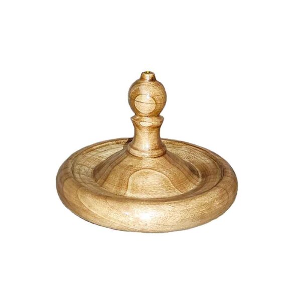 Holz-Räucherstäbchenhalter – Rundes Modell Sima (Set von 2)