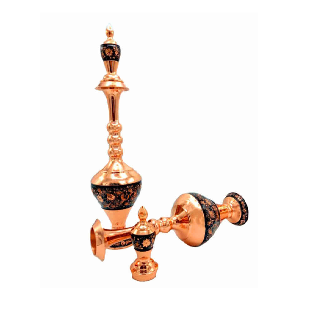 Dekorative Kupferflasche – Handgefertigt, persisch graviert Tong (2x)