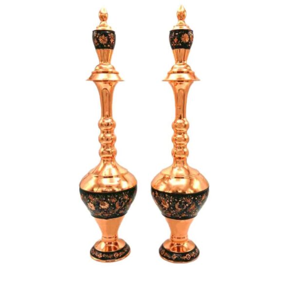 Dekorative Kupferflasche – Handgefertigt, persisch graviert Tong (2x)