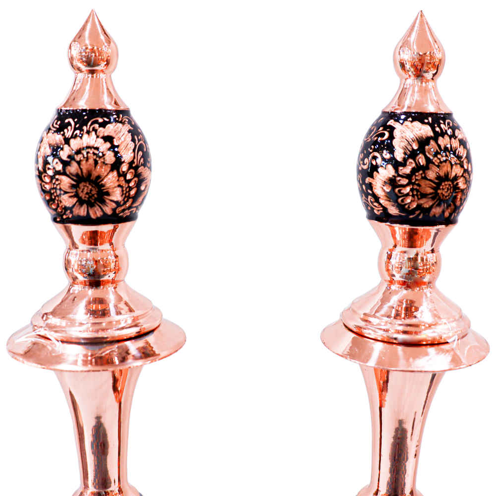 Dekorative Kupferflasche – Handgefertigt, persisch graviert Yara (2x)