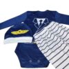 Set aus 3 Neugeborenen Baby Bekleidung Modell Kapitän