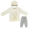 Set aus 3 Neugeborenen Baby Bekleidung Modell Katze