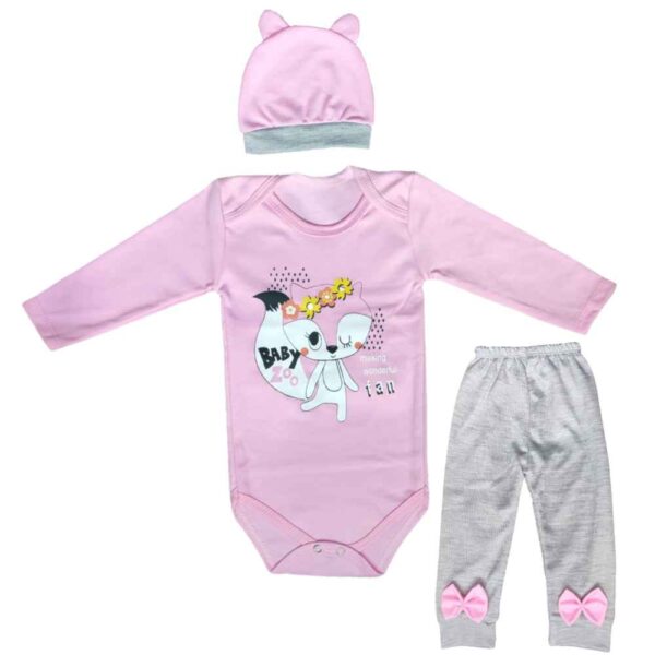 Set aus 3 Neugeborenen Baby Bekleidung Modell Fuchs