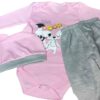 Set aus 3 Neugeborenen Baby Bekleidung Modell Fuchs