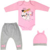 Set aus 3 Neugeborenen Baby Bekleidung Modell Gazelle