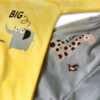 Set aus 3 Neugeborenen Baby Bekleidung Modell Giraffe