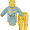 Set aus 3 Neugeborenen Baby Bekleidung Modell Dschungel