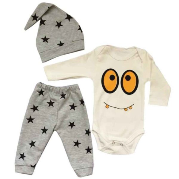 Set aus 3 Neugeborenen Baby Bekleidung Modell Halloween