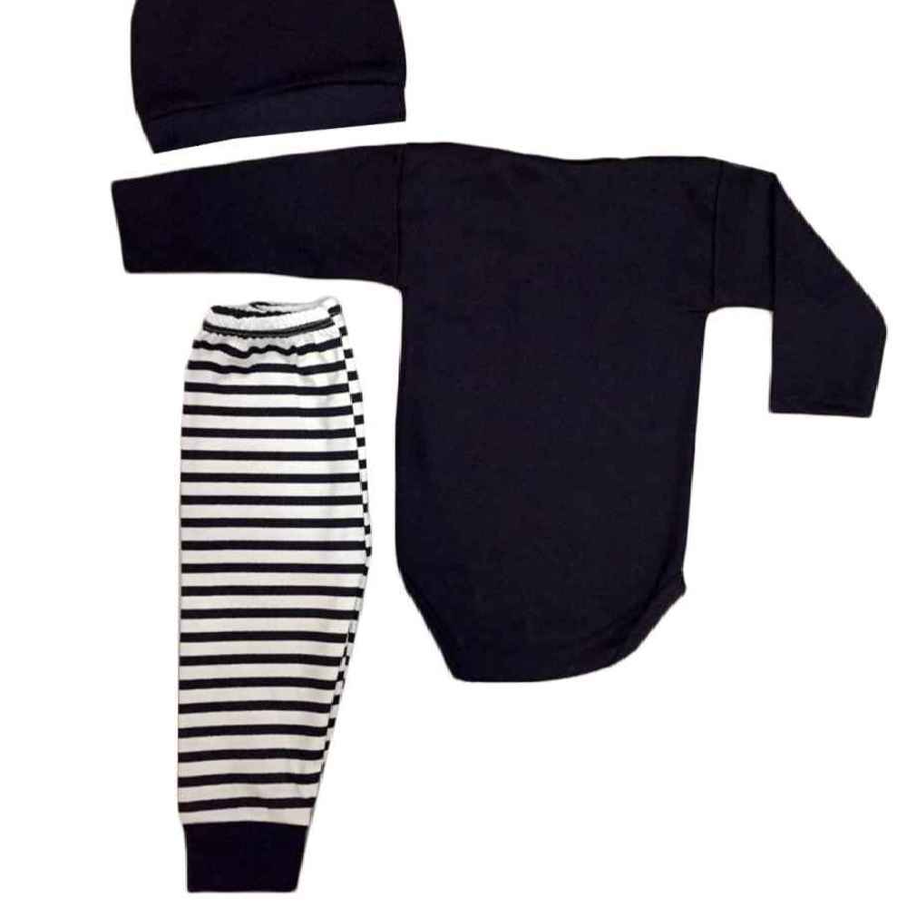 Set aus 3 Neugeborenen Baby Bekleidung Modell Pilot