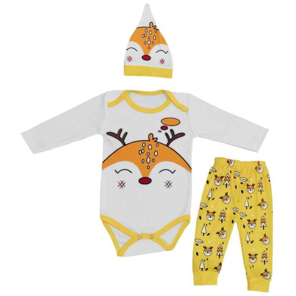 Set aus 3 Neugeborenen Baby Bekleidung Modell Roobah