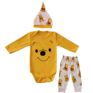 Set aus 3 Baby Bekleidung Modell Winnie the Pooh