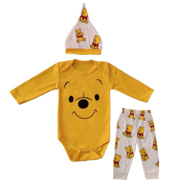 Set aus 3 Baby Bekleidung Modell Winnie the Pooh