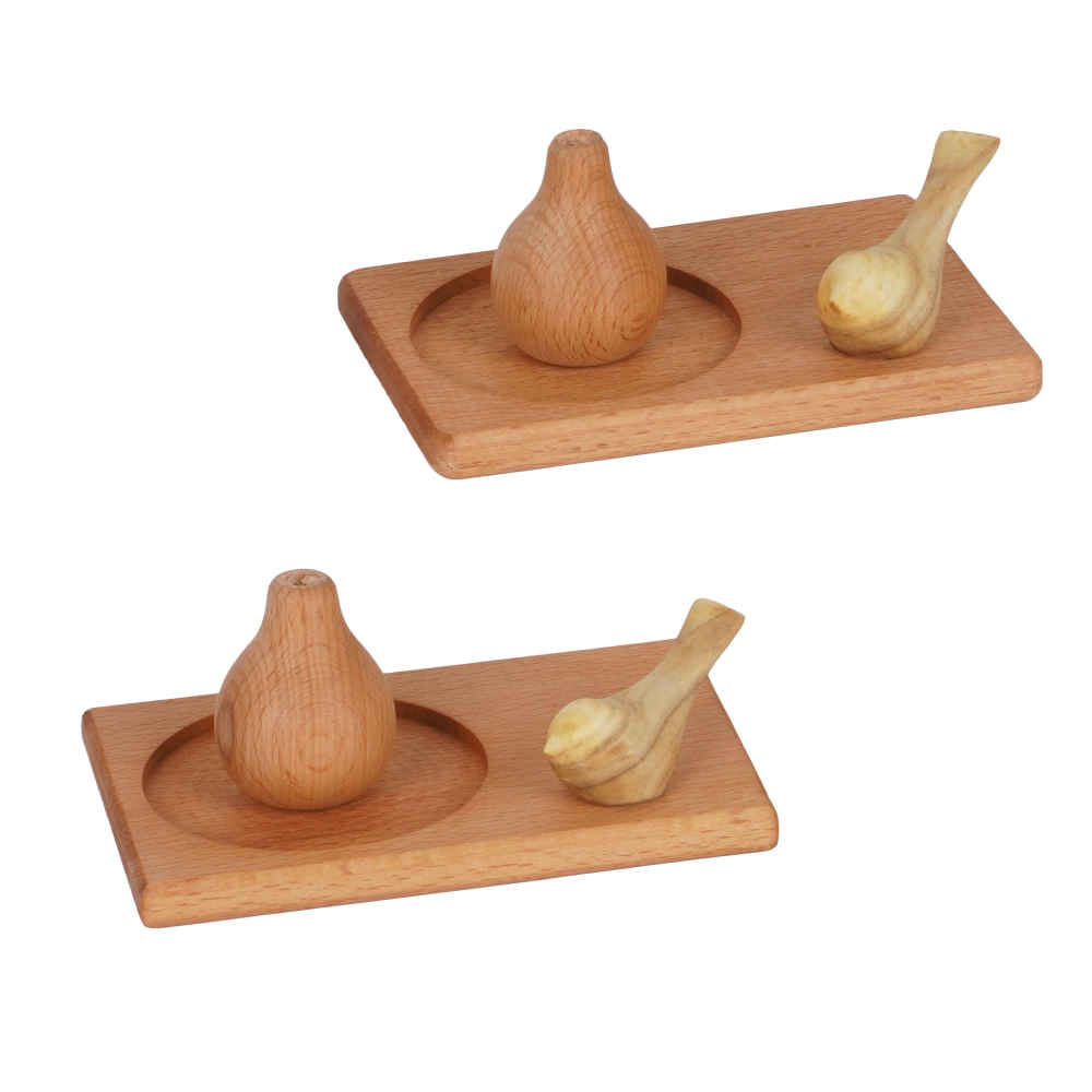 Holz-Räucherstäbchenhalter – Modell Diana (Set von 2)