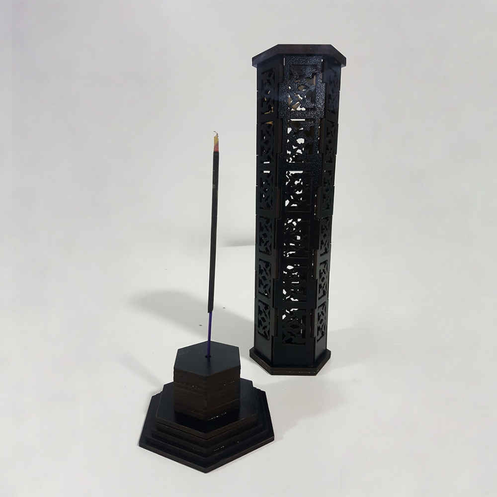 Holz-Räucherstäbchenhalter – Modell Erfan (Set von 2)