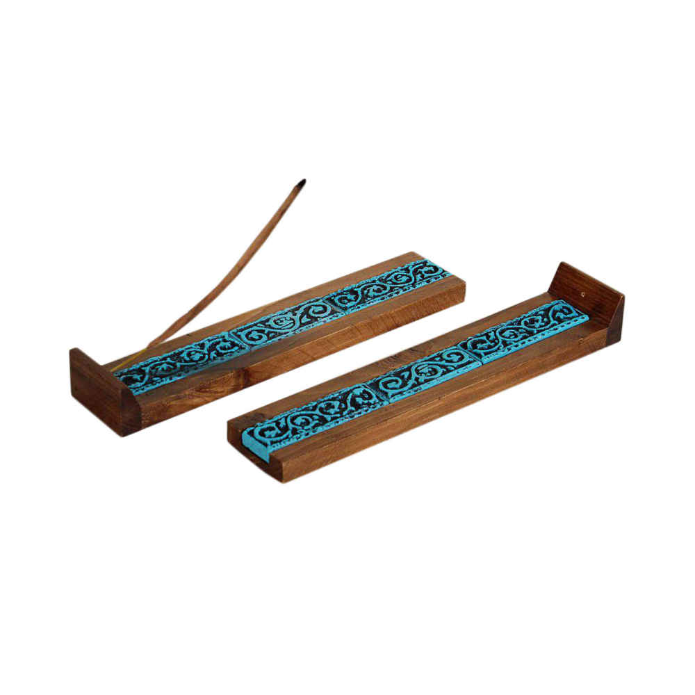 Holz-Räucherstäbchenhalter – Modell Kaashi (Set von 2)
