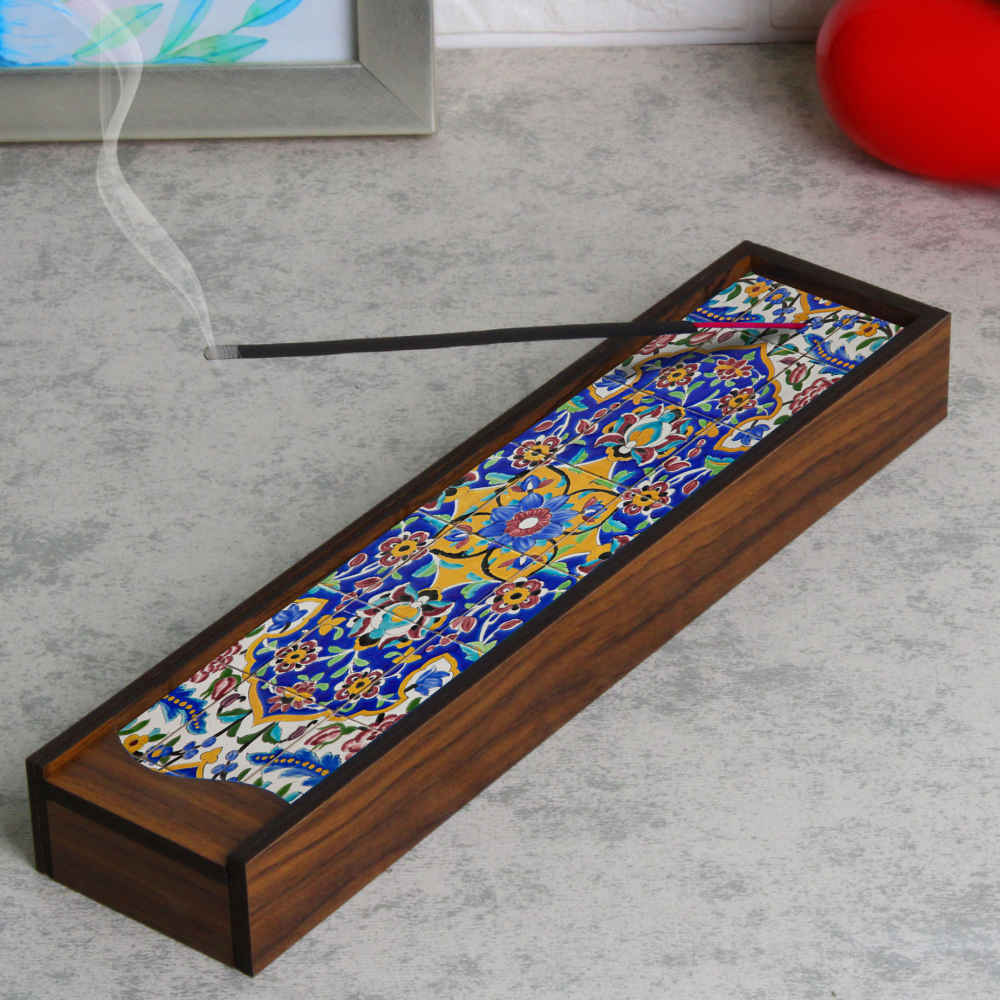 Holz-Räucherstäbchenhalter – Modell Panah (Set von 2)