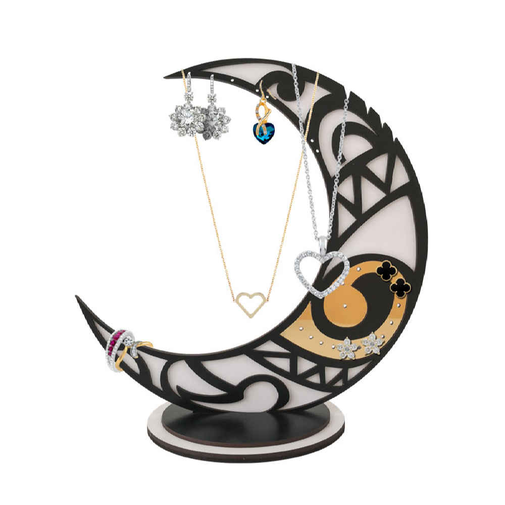 Neuheit Holz-Schmuckhalter Ausführung Mond