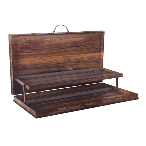 Holz-120-Color Buntstiftetui mit Schublade – Carno Edition für Künstler