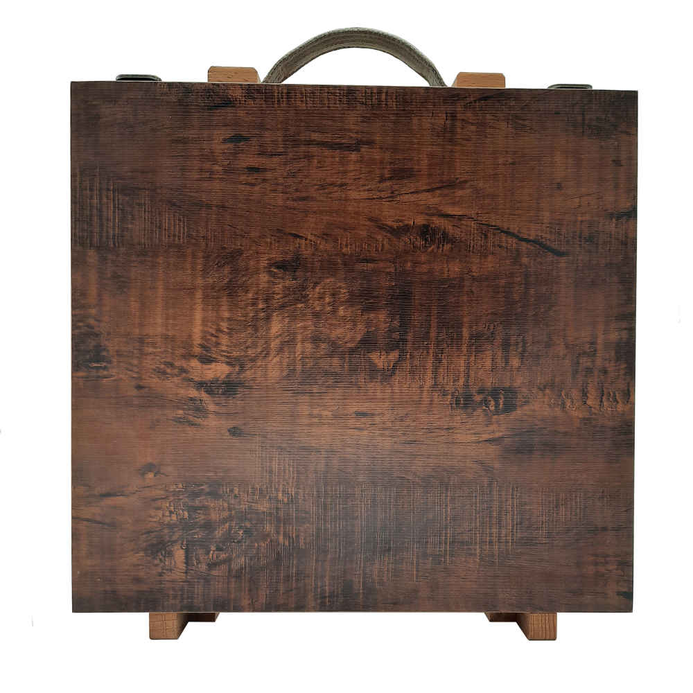 Holz-120-Color Buntstiftetui mit Schublade – Salva Design für Künstler