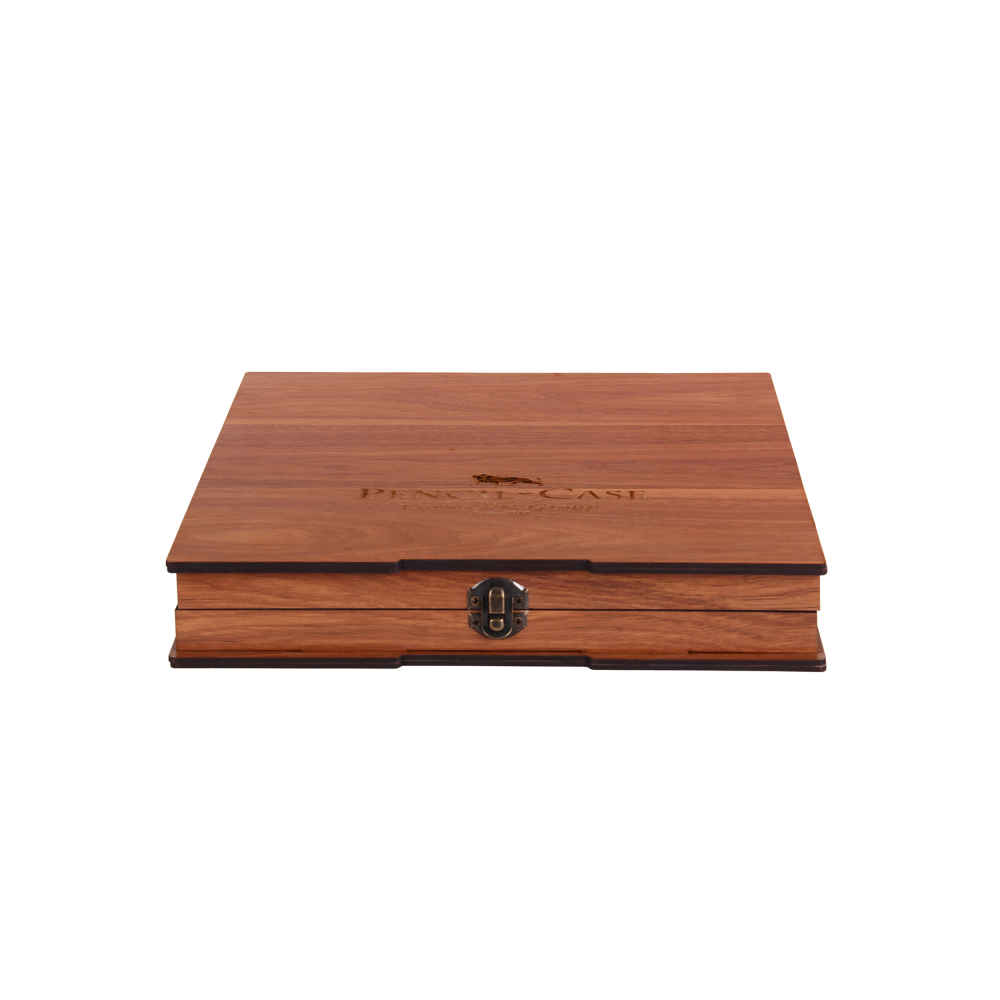 Holz-60-Color Buntstiftetui mit Schublade – Karno Serie für Künstler