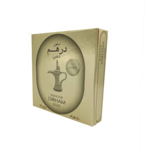 Dirham Gold Arabischer Bakhoor – 40 Gramm (Packung mit 4)