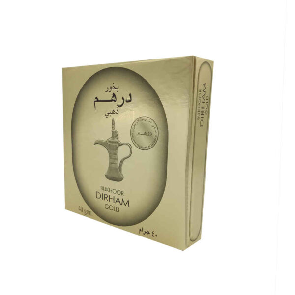 Dirham Gold Arabischer Bakhoor - 40 Gramm (Packung mit 4)