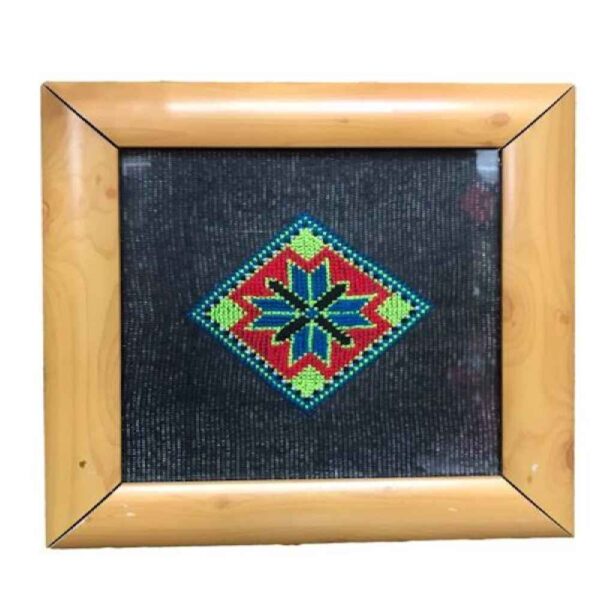 Persische Bestickte Wandteppich-Wanddekoration – Florale Hadi Textilkunst