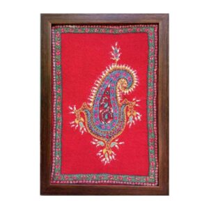 Persische Bestickte Wandteppich-Wanddekoration – Florale Nafis Textilkunst