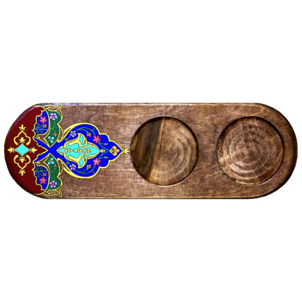 Set aus Untersetzern mit persisch inspiriertem künstlerischen Design Baboone